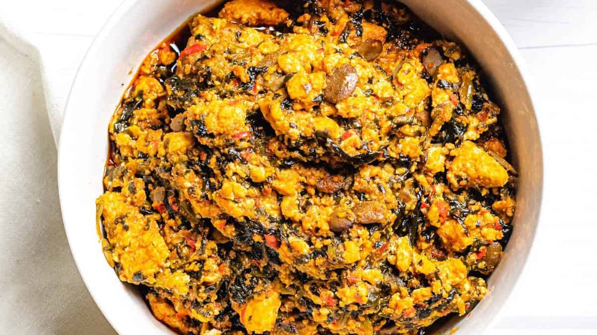 Egusi x Beef x Pounded Yam (Fufu) - Spice level: 1