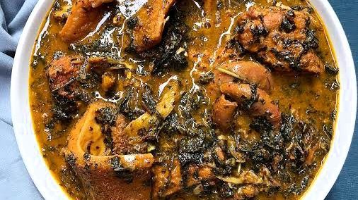 Eforiro x Beef x Pounded Yam (Fufu) - Spice level: 1