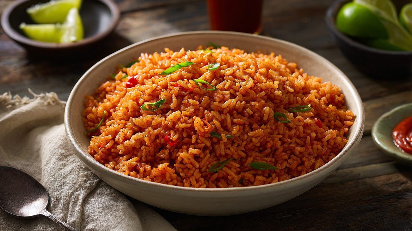 Jollof Rice x Beef x Plantains