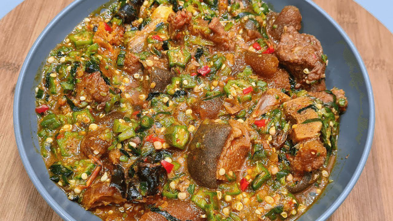 Okra x Goat x Pounded Yam (Fufu)