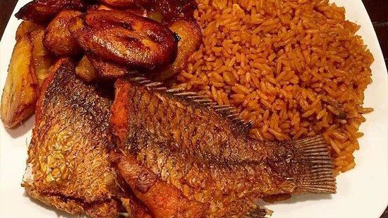 Jollof Rice x Fish x Plantains