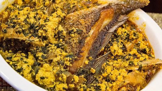 Egusi x Fish x Pounded Yam (Fufu)